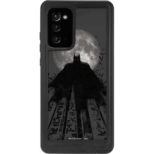 DC Comics Batman On City with Moon Art Galaxy Note20 5G Waterproof Case