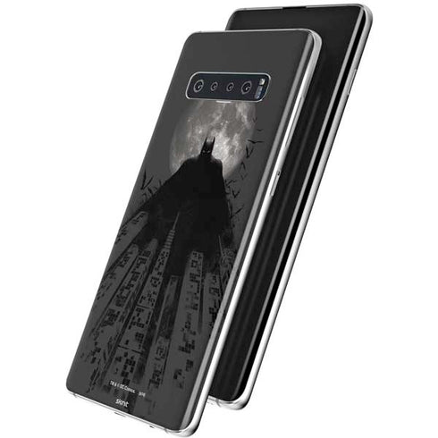 DC Comics Batman On City with Moon Art Galaxy S10 Skin