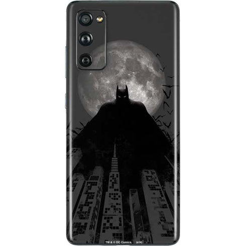 DC Comics Batman On City with Moon Art Galaxy S20 Fan Edition Skin