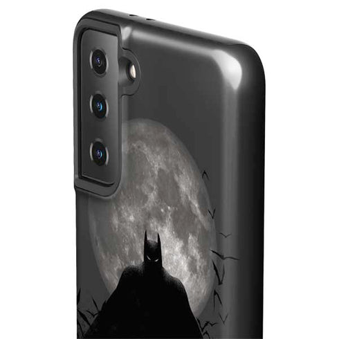 DC Comics Batman On City with Moon Art Galaxy S21 FE Pro Case