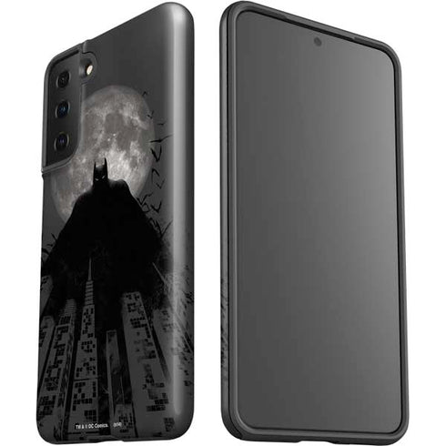 DC Comics Batman On City with Moon Art Galaxy S21 FE Pro Case