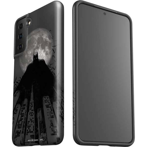 DC Comics Batman On City with Moon Art Galaxy S21 Plus 5G Pro Case