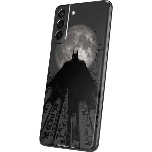 DC Comics Batman On City with Moon Art Galaxy S21 Plus 5G Skin