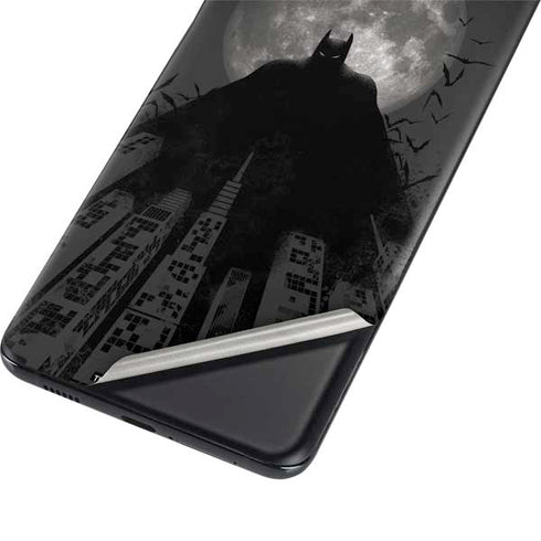 DC Comics Batman On City with Moon Art Galaxy S21 Plus 5G Skin