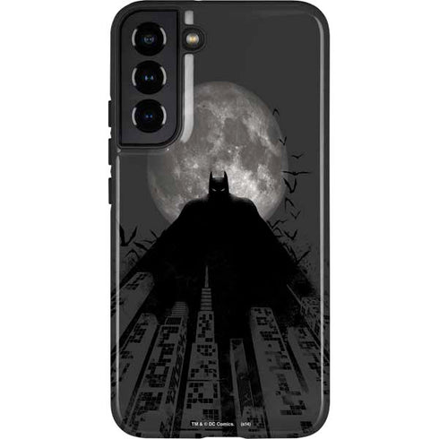 DC Comics Batman On City with Moon Art Galaxy S22 Plus Pro Case