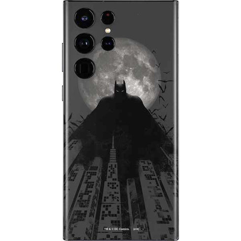 DC Comics Batman On City with Moon Art Galaxy S22 Ultra Skin