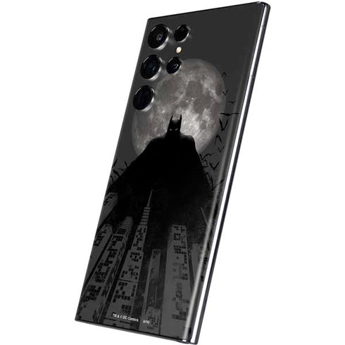 DC Comics Batman On City with Moon Art Galaxy S22 Ultra Skin