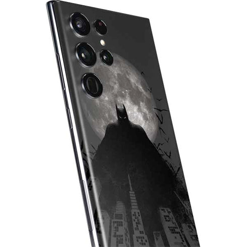 DC Comics Batman On City with Moon Art Galaxy S22 Ultra Skin