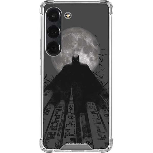 DC Comics Batman On City with Moon Art Galaxy S23 Clear Case