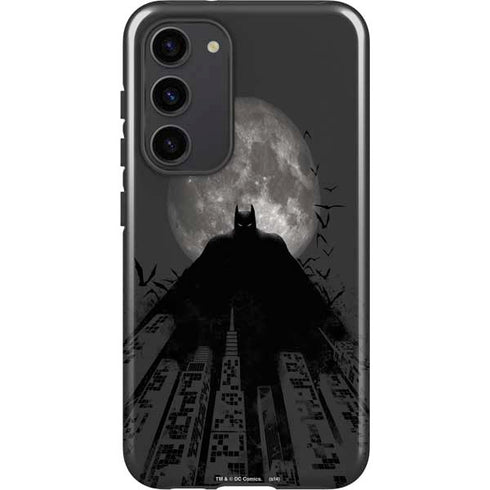 DC Comics Batman On City with Moon Art Galaxy S23 Plus Pro Case