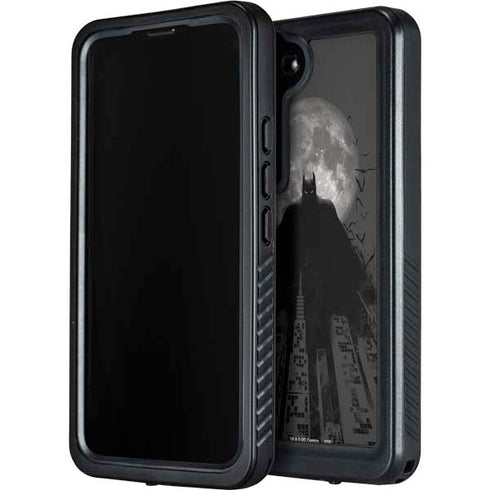 DC Comics Batman On City with Moon Art Galaxy S23 Plus Waterproof Case