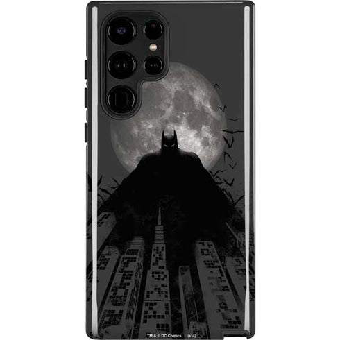 DC Comics Batman On City with Moon Art Galaxy S24 Ultra Impact Case