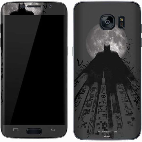 DC Comics Batman On City with Moon Art Galaxy S7 Skin