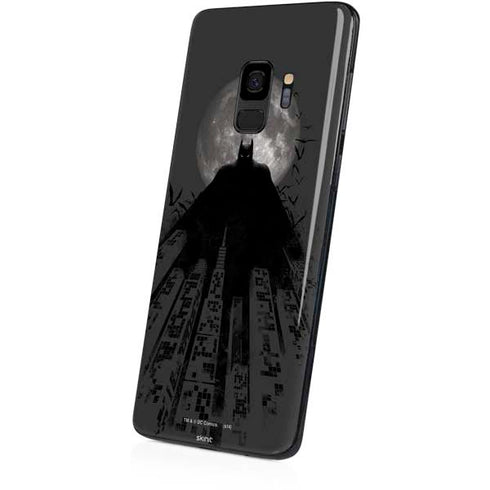 DC Comics Batman On City with Moon Art Galaxy S9 Skin