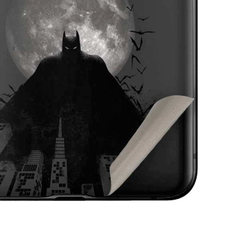 DC Comics Batman On City with Moon Art Galaxy Z Flip Skin