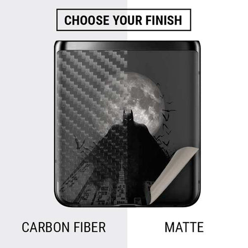 DC Comics Batman On City with Moon Art Galaxy Z Flip Skin