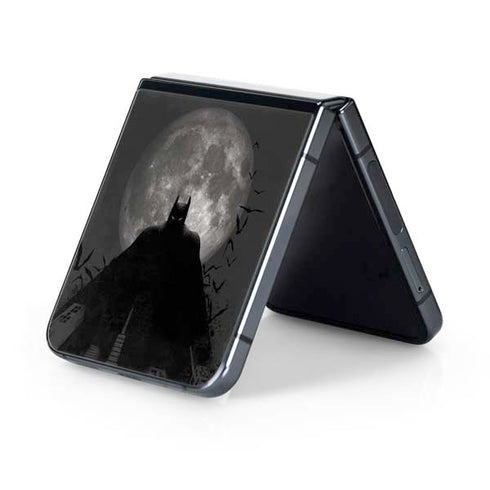 DC Comics Batman On City with Moon Art Galaxy Z Flip5 5G Skin