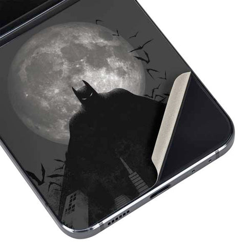 DC Comics Batman On City with Moon Art Galaxy Z Flip5 5G Skin
