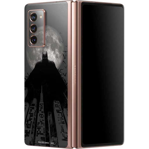 DC Comics Batman On City with Moon Art Galaxy Z Fold2 5G Skin