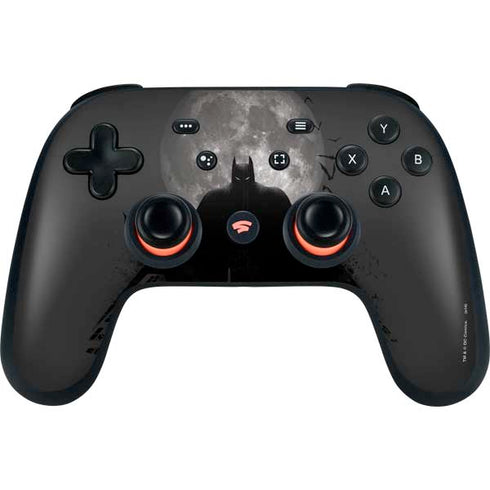 DC Comics Batman On City with Moon Art Google Stadia Controller Skin