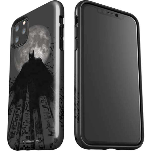 DC Comics Batman On City with Moon Art iPhone 11 Pro Max Impact Case
