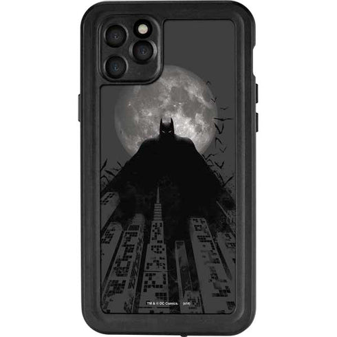 DC Comics Batman On City with Moon Art iPhone 11 Pro Max Waterproof Case