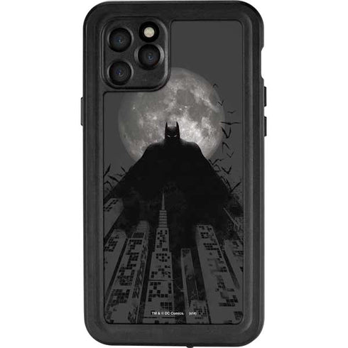 DC Comics Batman On City with Moon Art iPhone 11 Pro Waterproof Case