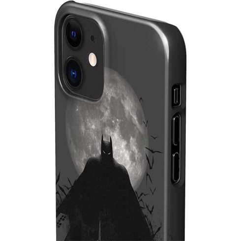 DC Comics Batman On City with Moon Art iPhone 12 Mini Lite Case