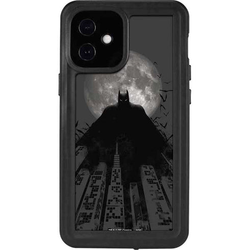 DC Comics Batman On City with Moon Art iPhone 12 Mini Waterproof Case