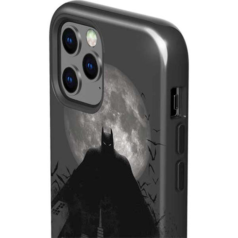 DC Comics Batman On City with Moon Art iPhone 12 Pro Impact Case