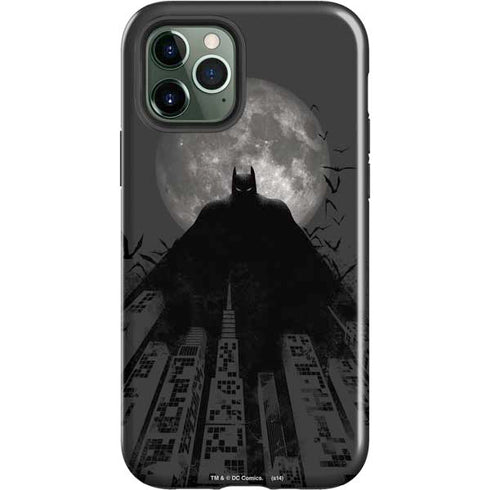 DC Comics Batman On City with Moon Art iPhone 12 Pro Max Impact Case