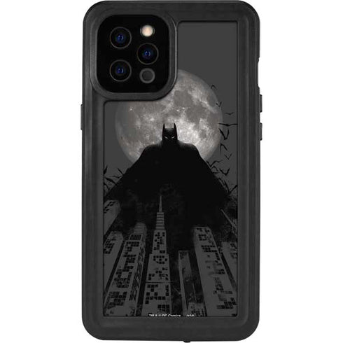 DC Comics Batman On City with Moon Art iPhone 12 Pro Max Waterproof Case