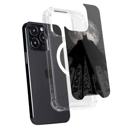DC Comics Batman On City with Moon Art iPhone 13 Pro MagSafe Case