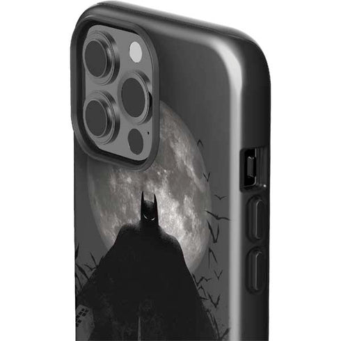 DC Comics Batman On City with Moon Art iPhone 13 Pro Max Impact Case