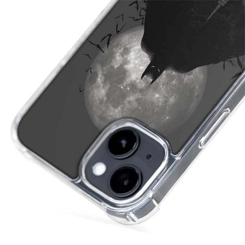 DC Comics Batman On City with Moon Art iPhone 15 Plus MagSafe Case