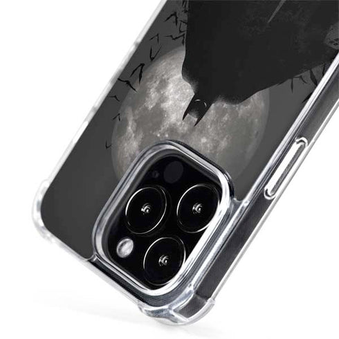 DC Comics Batman On City with Moon Art iPhone 15 Pro MagSafe Case