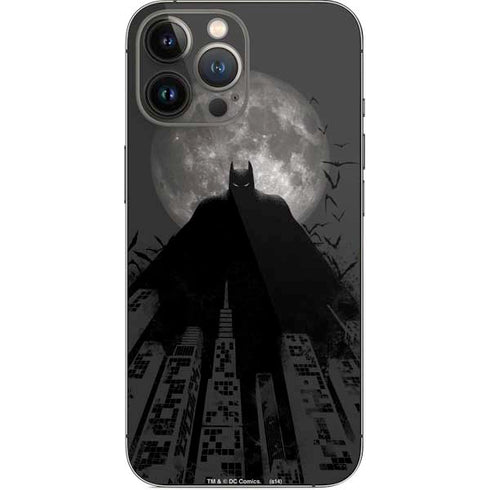 DC Comics Batman On City with Moon Art iPhone 14 Pro Max Skin