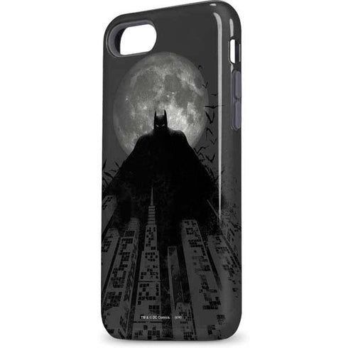 DC Comics Batman On City with Moon Art iPhone 7 Pro Case