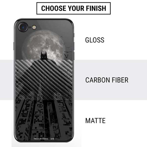DC Comics Batman On City with Moon Art iPhone SE (2nd & 3rd Gen) Skin