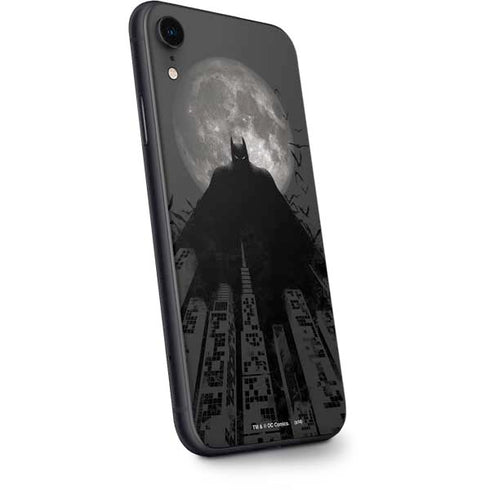 DC Comics Batman On City with Moon Art iPhone XR Skin