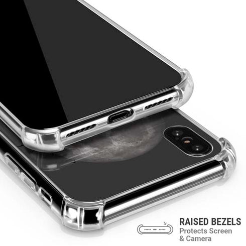 DC Comics Batman On City with Moon Art iPhone XS Max Clear Case