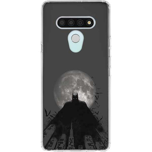 DC Comics Batman On City with Moon Art LG Stylo 6 Clear Case