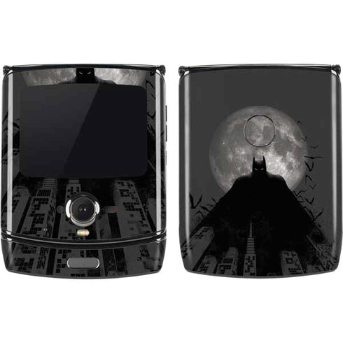 DC Comics Batman On City with Moon Art Motorola RAZR Skin