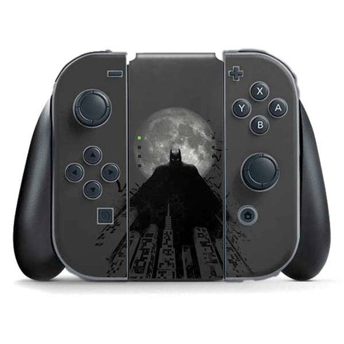 DC Comics Batman On City with Moon Art Nintendo Switch (2017-2021) Joy-Con Controller Skin
