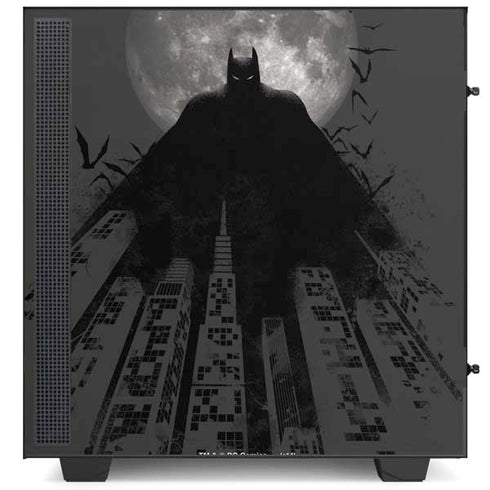 DC Comics Batman On City with Moon Art NZXT H510 Compact ATX Mid-Tower Case Skin