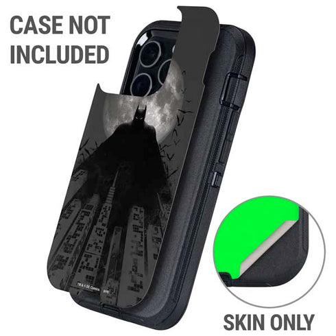 DC Comics Batman On City with Moon Art Otterbox Defender iPhone Skin