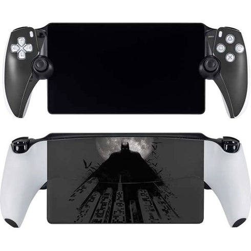 DC Comics Batman On City with Moon Art PlayStation Portal Remote Player Skin