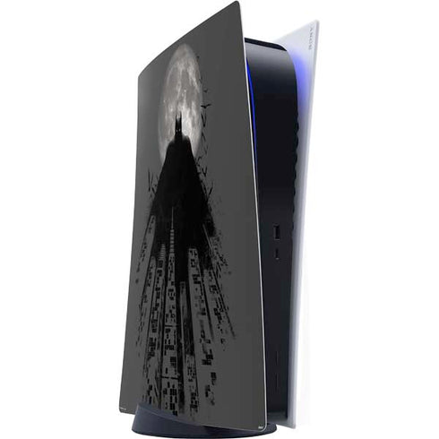 DC Comics Batman On City with Moon Art PS5 Digital Edition Console Skin