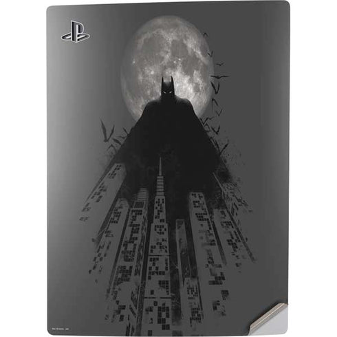DC Comics Batman On City with Moon Art PS5 Digital Edition Console Skin