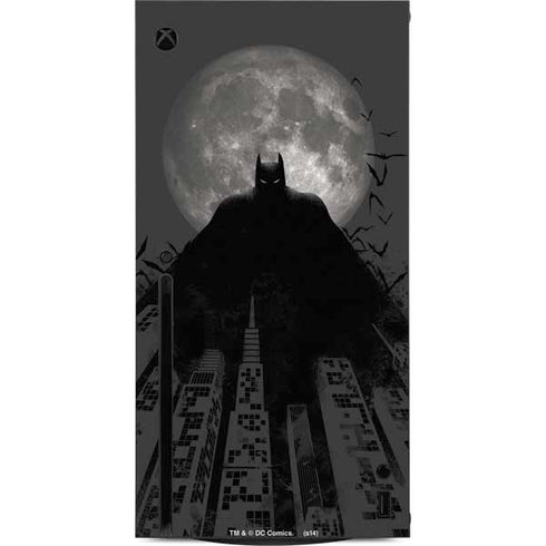 DC Comics Batman On City with Moon Art Xbox Series X Console Skin